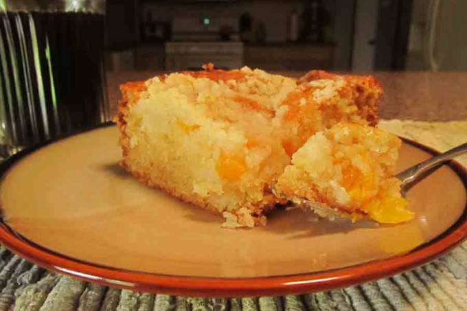 Grandma's Peach Crumb Cake