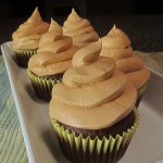 Brownie Cupcakes with Dreamy Peanut Butter Frosting